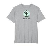 Earth Child Eco-Friendly Nature Lover T-Shirt, Men's Big and Tall, Heather Grey, 5X Tall