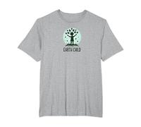 Earth Child Eco-Friendly Nature Lover T-Shirt, Men's Big and Tall, Heather Grey, 6X Tall