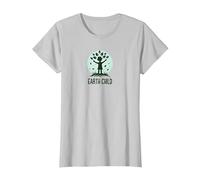 Earth Child Eco-Friendly Nature Lover T-Shirt, Women, Silver, 3XL