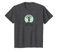Earth Child Eco-Friendly Nature Lover T-Shirt, Youth, Dark Heather Grey, Medium
