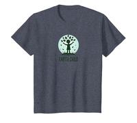 Earth Child Eco-Friendly Nature Lover T-Shirt, Youth, Heather Blue, Large