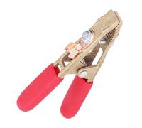 Earth Clamp, 260A Brass A Shape Ground Welding Earth Clamp, Welder Earth Ground Cable Copper Grip Clip Clamp for Gas Shielded, Argon, Resistance Welding