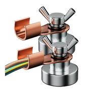 Earth Clamp - 500A Magnetic Ground Clamp, Portable Cable Copper Grip Clip, 2X Welding Magnetic Fixing Tool | Non Slip Strong Magnetism Sturdy Copper Tail Welding Clamps Tools, WeldingAccessories Arc W