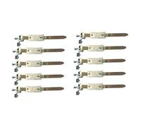 Earth Clamp Earth Silver Clamp Strap Electrical Cable Wire Bonding Radiator Water Gas Pipe Adjustable Internal Earth Clamp 14mm - 135mm Earth Bonding Straps Clamp Sold as 1, 2,5,10 (10, Sliver)