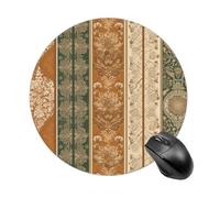 Earth Color Style Mouse Pad with Non-Slip Rubber Base,Small Round Mousepad 7.8" Diameter,Mouse Mat for Computers, Laptop, Gaming, Office & Home