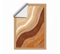 Earth Currents Minimalist Unframed Wall Art Print A4 (29.7×21cm), Wall Decor for Living Room, Bedroom, Office & Home, Art Gift