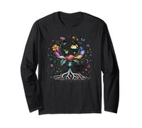 Earth Day 2026 Botanical Roots Global Bloom Creation Long Sleeve T-Shirt