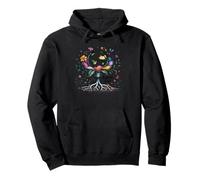 Earth Day 2026 Botanical Roots Global Bloom Creation Pullover Hoodie