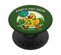 Earth Day 2026 Cruise Duck Recycle Globe Eco Friendly Fun PopSockets Adhesive PopGrip