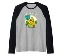 Earth Day 2026 Cruise Duck Recycle Globe Eco Friendly Fun Raglan Baseball Tee