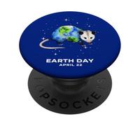 Earth Day 2026 Opossum Art PopSockets Adhesive PopGrip