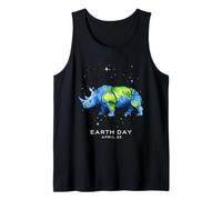 Earth Day 2026 Rhino Art Tank Top