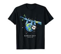 Earth Day 2026 Sloth Art T-Shirt