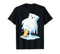 Earth Day 2026 Stop Global Warming Melting Ice Popsicle Bear T-Shirt