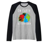 Earth Day African American Man Men Boys Raglan Baseball Tee
