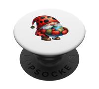 Earth Day April 22 Gnome Ladybug Red Blue Green PopSockets Adhesive PopGrip