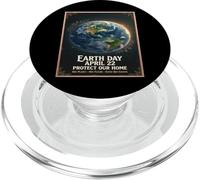 Earth Day April 22 Vintage Globe Design Protect Our Planet PopSockets PopGrip for MagSafe