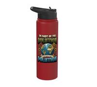 Earth Day Be Part of The Solution Environmental Protection Stainless Steel Insulated Water Bottle