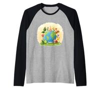 Earth Day Celebrate Everyday Nature Lovers Save Earth Raglan Baseball Tee
