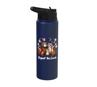 Earth Day Climate Change Teachers Students Kids Stainless Steel Insulated Water Bottle
