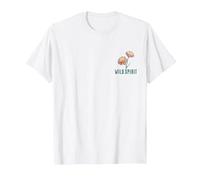 Earth Day Earth Sun Water Wild Spirit Flower Card Front Back T-Shirt, Men, White, Large