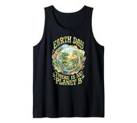 Earth Day Eco Art, There is No Planet B - Retro Groovy Tank Top