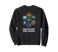 Earth Day Eco Harmony: One Planet One Choice Sweatshirt