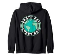 Earth Day Every Day Conservation Nature Save Environment Zip Hoodie