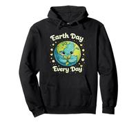 Earth Day Every Day - Eco Nature Conservation Cute Kawaii Pullover Hoodie