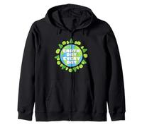Earth Day Every Day Environmental Climate Change Awareness Zip Hoodie