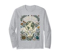 Earth Day Every Day Planet Protection Nature Art Long Sleeve T-Shirt