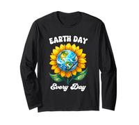 Earth Day Every Day Sunflower Nature Lovers Long Sleeve T-Shirt