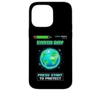 Earth Day Gamer Press Start to Protect Pixel Art Video Game Case for iPhone 14 Pro Max