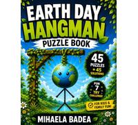 Earth Day Hangman Puzzle Book: Easy Word Games with Nature & Eco Words | Fun Brain Activity for Kids, Teens & Adults | Large Print | 7 Guess Challenge