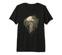 Earth Day Jellyfish Forest Biodiversity Art Mother Nature Premium T-Shirt