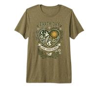 Earth Day Love Your Planet Vintage Nature Design Premium T-Shirt