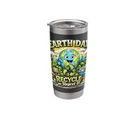 Earth Day Recycle Or Regret It Funny Eco Planet Stainless Steel Insulated Tumbler