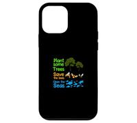 Earth Day Save the Bees Tree Sea Slogan Naturalist Ecologist Case for iPhone 12 mini
