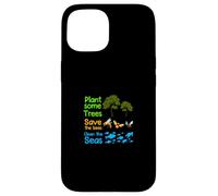 Earth Day Save the Bees Tree Sea Slogan Naturalist Ecologist Case for iPhone 15