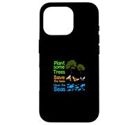 Earth Day Save the Bees Tree Sea Slogan Naturalist Ecologist Case for iPhone 16 Pro