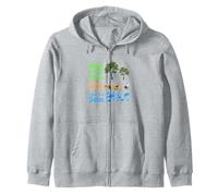 Earth Day Save the Bees Tree Sea Slogan Naturalist Ecologist Zip Hoodie