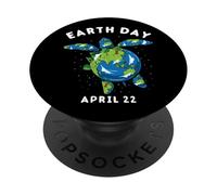 Earth Day Sea Turtle Save the Planet Earth Restore Ocean PopSockets Adhesive PopGrip