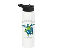 Earth Day Sea Turtle Save The Planet Earth Restore Ocean Stainless Steel Insulated Water Bottle