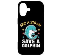 Earth Day Skip A Straw Save The Dolphins Protect Oceans Case for iPhone 17