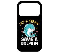 Earth Day Skip A Straw Save The Dolphins Protect Oceans Case for iPhone 17 Pro