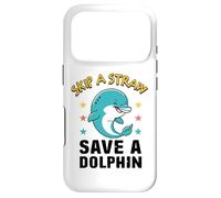 Earth Day Skip A Straw Save The Dolphins Protect Oceans Case for iPhone 17 Pro