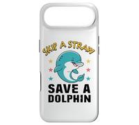Earth Day Skip A Straw Save The Dolphins Protect Oceans Case for iPhone Air