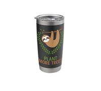 Earth Day Sloth Plant More Trees Environmental Stainless Steel Insulated Tumbler