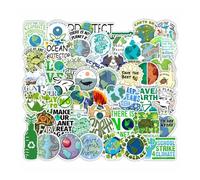 Earth Day Stickers | Reusable Nature Green Stickers | Kids' for Laptops, Water Bottles, Desks, Skateboards, Notebooks, Water Mug