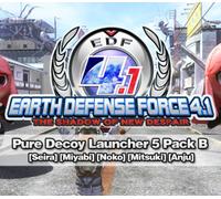 EARTH DEFENSE FORCE 4.1 - Pure Decoy Launcher 5 Pack B DLC Steam CD Key